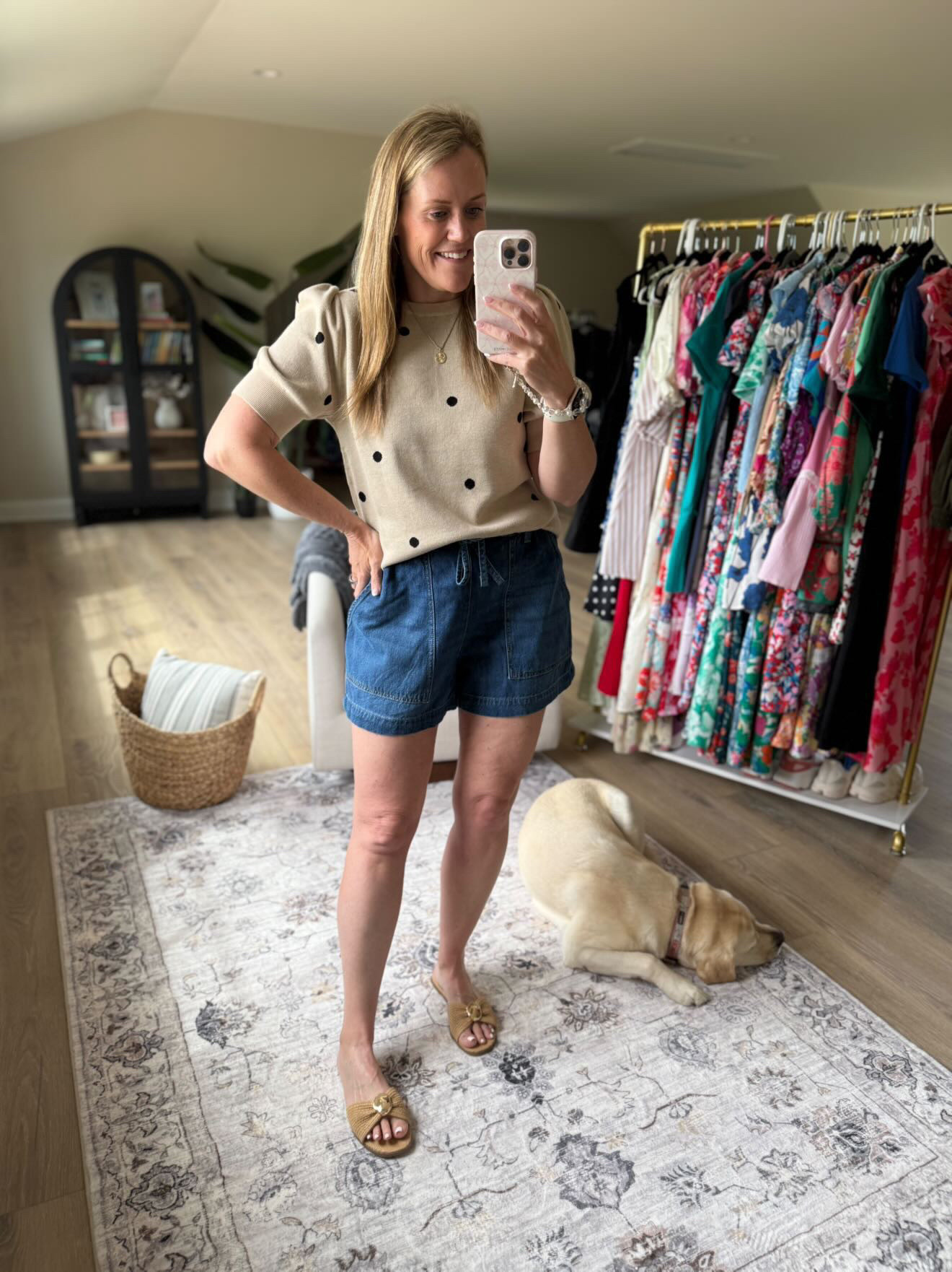 Casual summer outfit

Denim shorts polka dots sandals Amazon fashion

#LTKmomlife #LTKgrwm #LTKootd