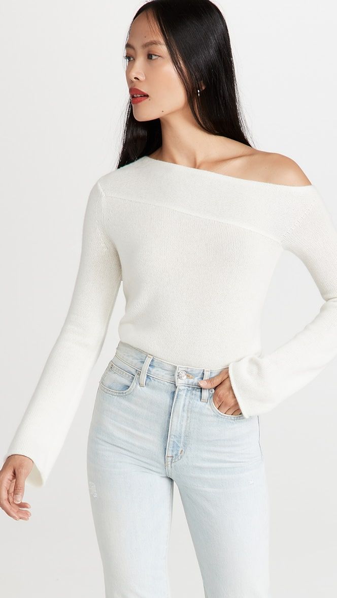 Asymmetric Cashmere Pullover | Shopbop