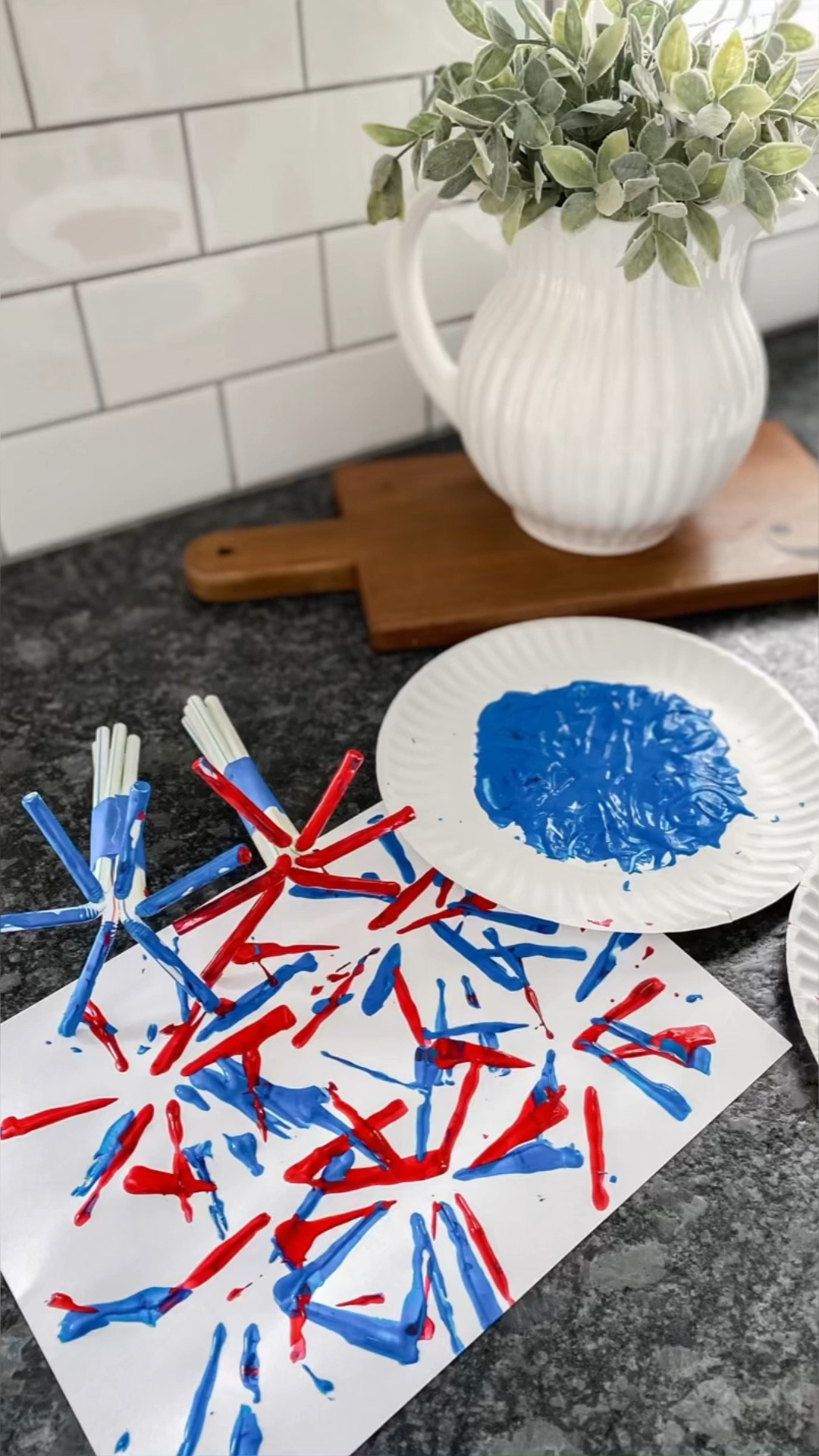 STRAW FIREWORK PAINTING! 🎇
Need a quick craft with easy set-up for your child that gives you a few minutes of peace to get something done? 🙃 This Straw Firework Activity is both fun and simple, plus how cute is it for MDW? 🇺🇸
Supplies: 
- red and blue paint
- bendy straws
- tape
- white cardstock 

Then, let your child paint a firework masterpiece. There’s literally no right or wrong!

#LTKSeasonal #LTKhome #LTKkids