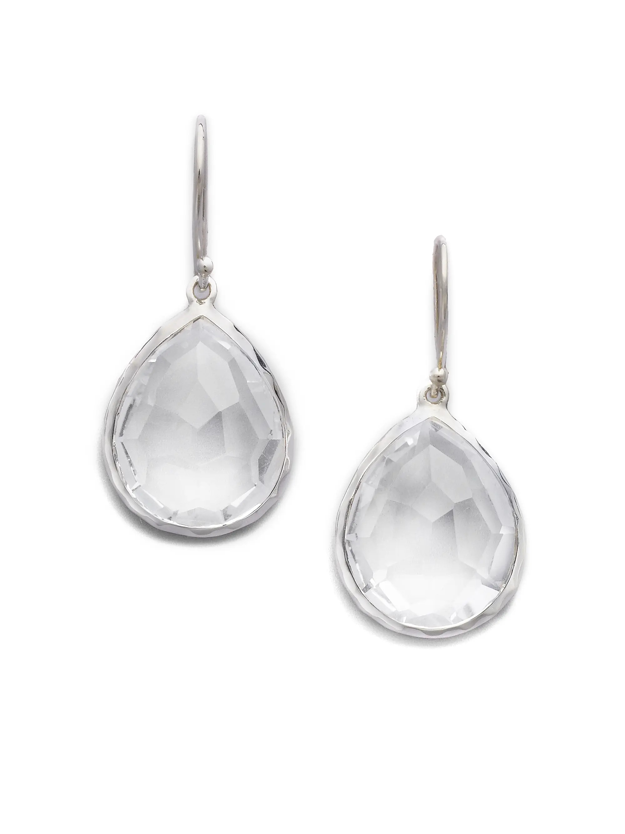 Rock Candy Small Sterling Silver & Clear Quartz Teardrop Earrings | Saks Fifth Avenue