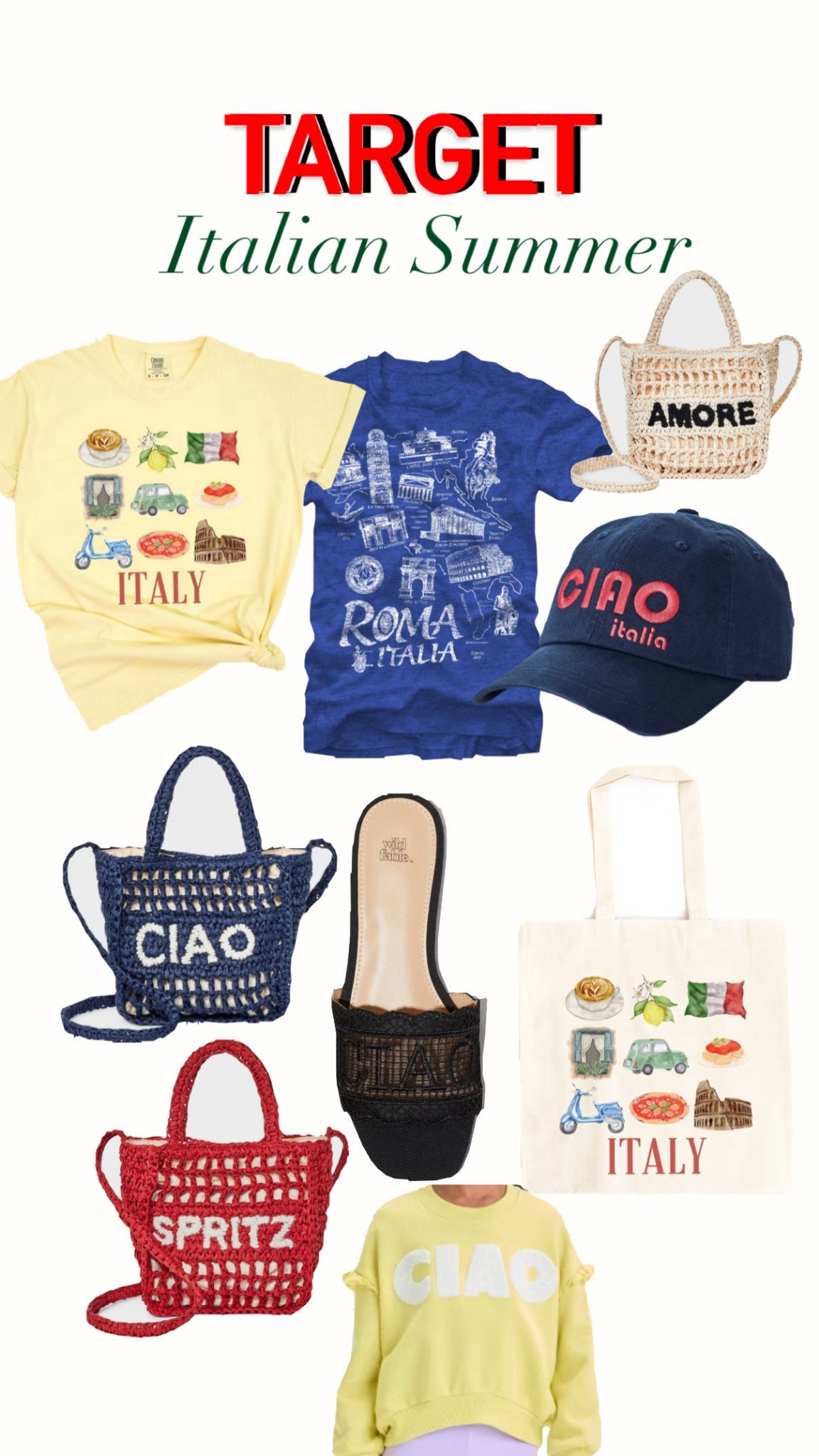 When in Rome… or just Target 🇮🇹✨ Found the cutest Italian-inspired looks without the passport. Bella on a budget! 💁‍♀️👜🍝 #TargetFinds #ItalianStyle #Lifeof_ivana #targetsummer 

#LTKFindsUnder50 #LTKTravel #LTKSeasonal