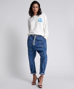 ALL SMILES SHABBY KINGPINS BOYFRIEND JEANS | OneTeaspoon