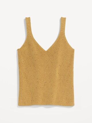 Speckled-Yarn Rib-Knit Tank Top for Women | Old Navy (US)