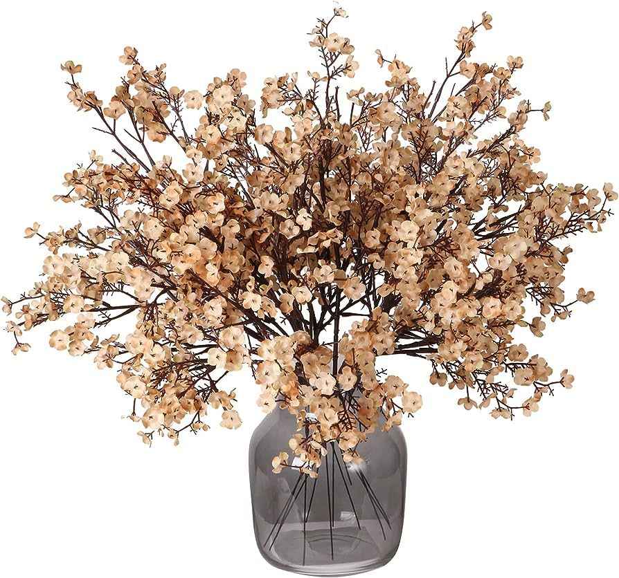 Momkids 6Pcs Babys Breath Artificial Flowers Bulk Real Touch Fake silk Flowers for Home Kitchen I... | Amazon (US)