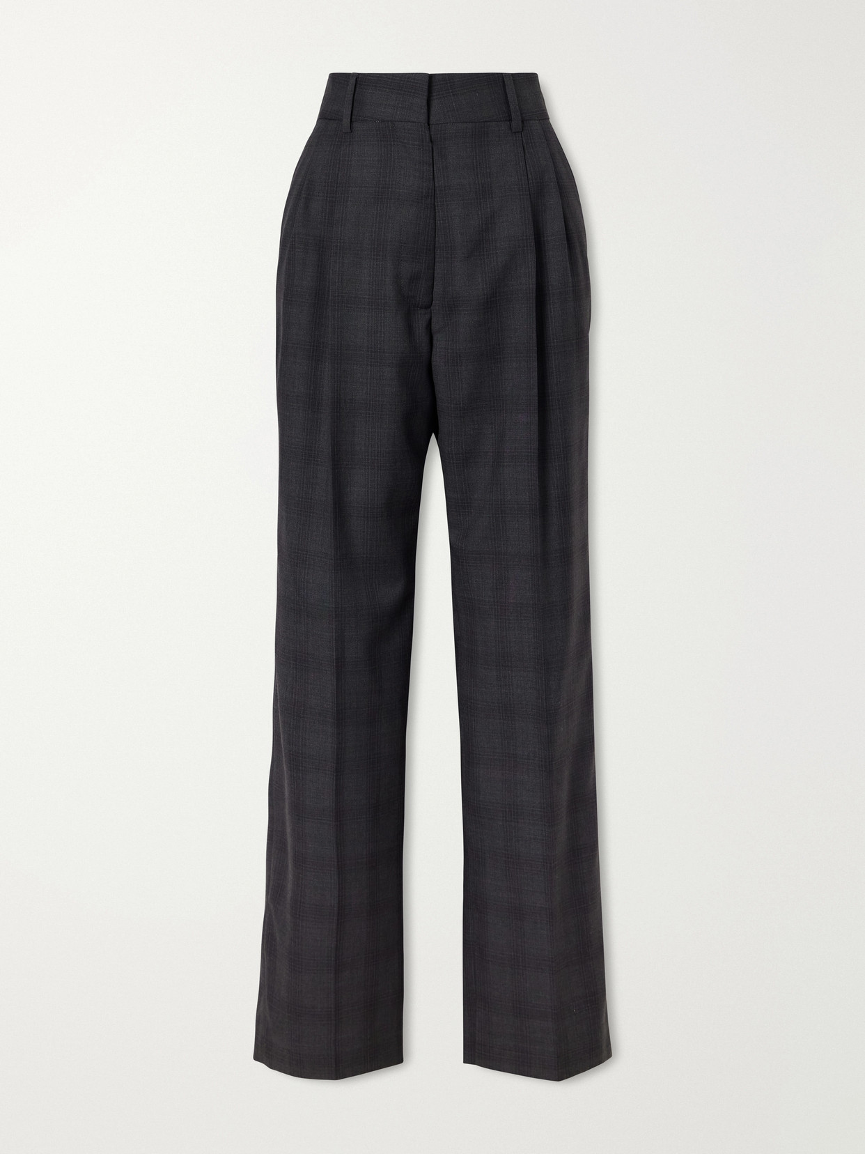BLAZÉ Milano - Fox Checked Wool Straight-leg Pants - Gray | NET-A-PORTER (US)