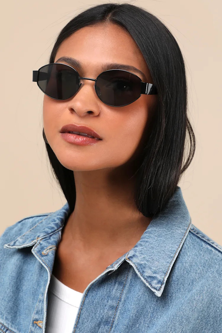 Judi Black Round Sunglasses | Lulus