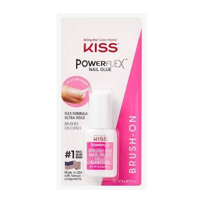 Kiss PowerFlex Brush-On Nail Glue - 0.17oz | Target