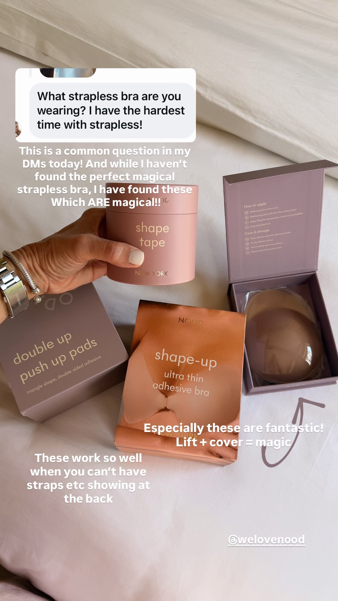 ￼ These are magical! They are perfect for dresses and tops where you need coverage and even lift, but no straps on the side back or shoulders 

You can choose the skin tone color that you would like. ￼￼

#LTKootd #LTKOver40 #LTKTravel