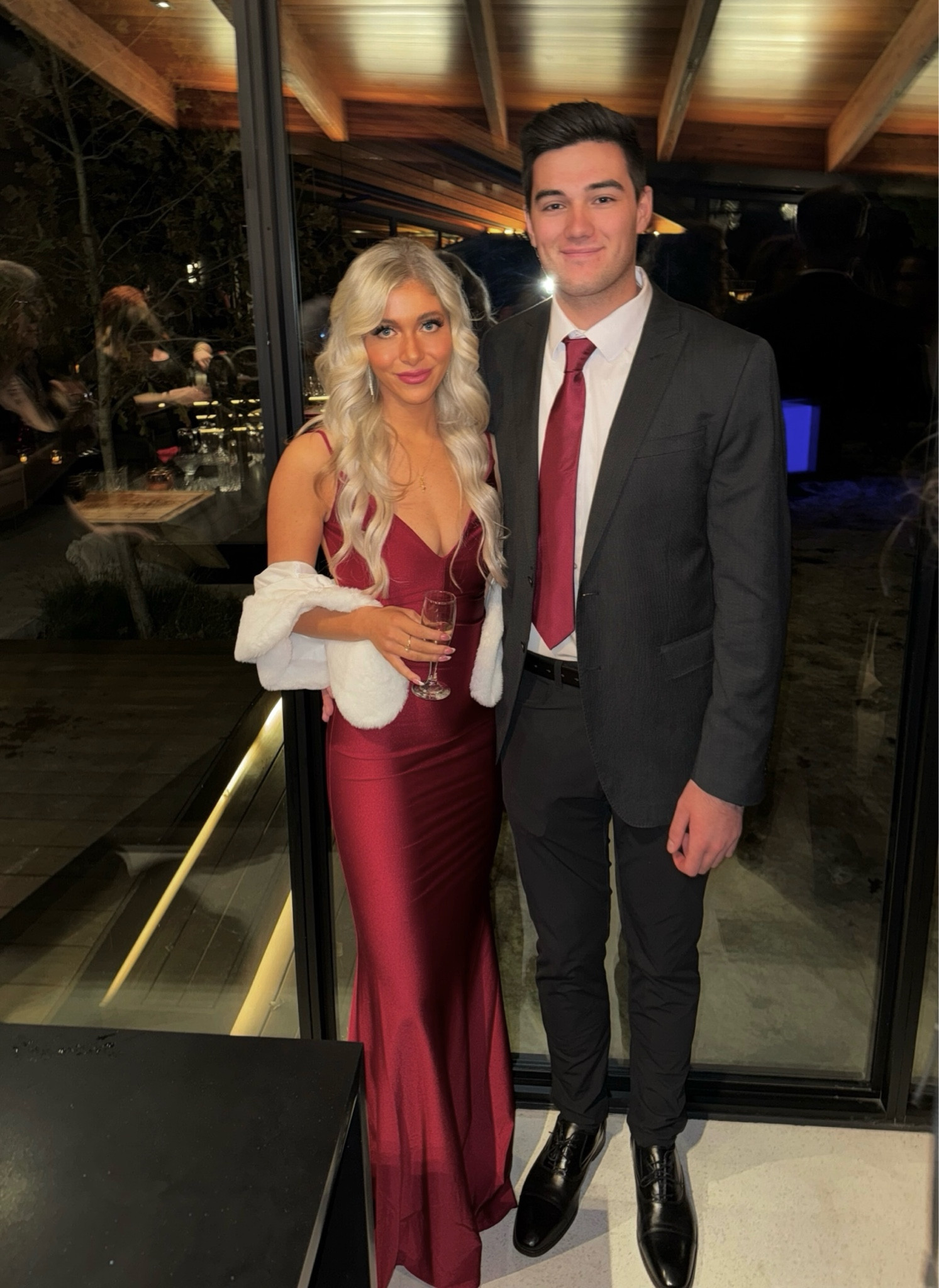 James Bond Christmas gala, women’s wine red satin maxi dress, backless silk red dress, thin strap v neck gown, gala outfit, wedding dress, burgundy holiday outfit, Christmas dress, holiday party dress, white fur shawl, holiday party outfit, formal dress, formal event suit, champagne gold accessories, halo hair extensions, matching couples outfits, date night outfit, champagne gold clutch, champagne gold sparkle heels, sparkle gold clutch, pointed toe heels, Christmas wedding outfit, wedding dress inspo, rose necklace, dangle earrings, matching burgundy dress and tie, deep red dress, Amazon fashion finds, holiday couples outfits, men’s suits, men’s black dress shoes, men’s slate grey suit jacket, white button down shirt, night out outfit, gala event

#LTKHoliday #LTKwedding #LTKfindsunder50