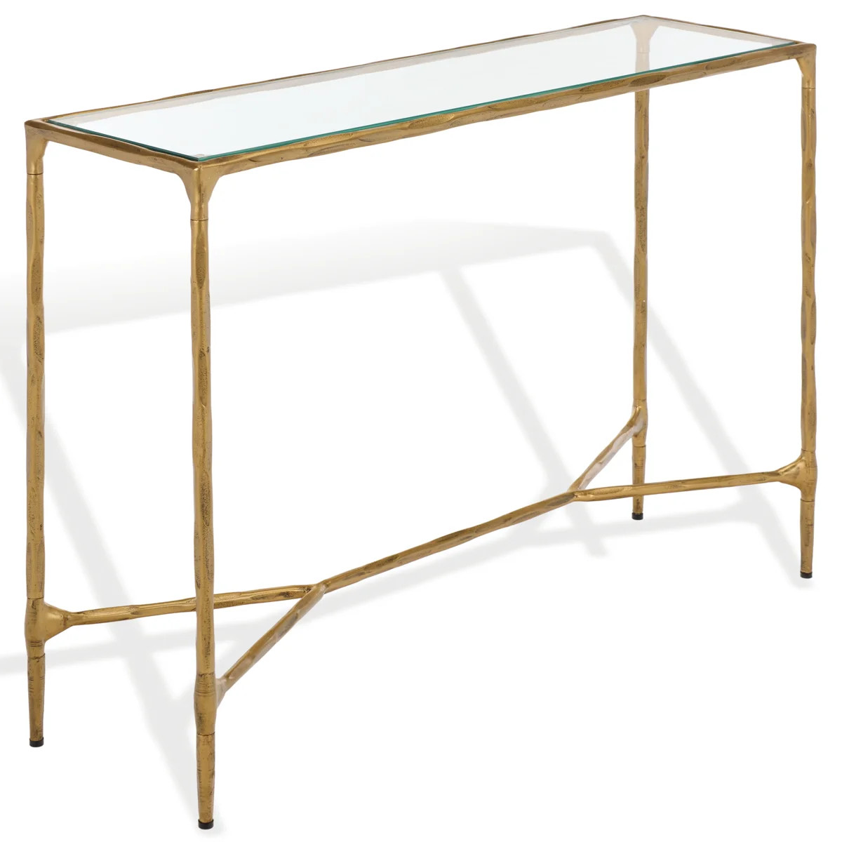 Sewall Metal And Glass Console Table | Wayfair North America