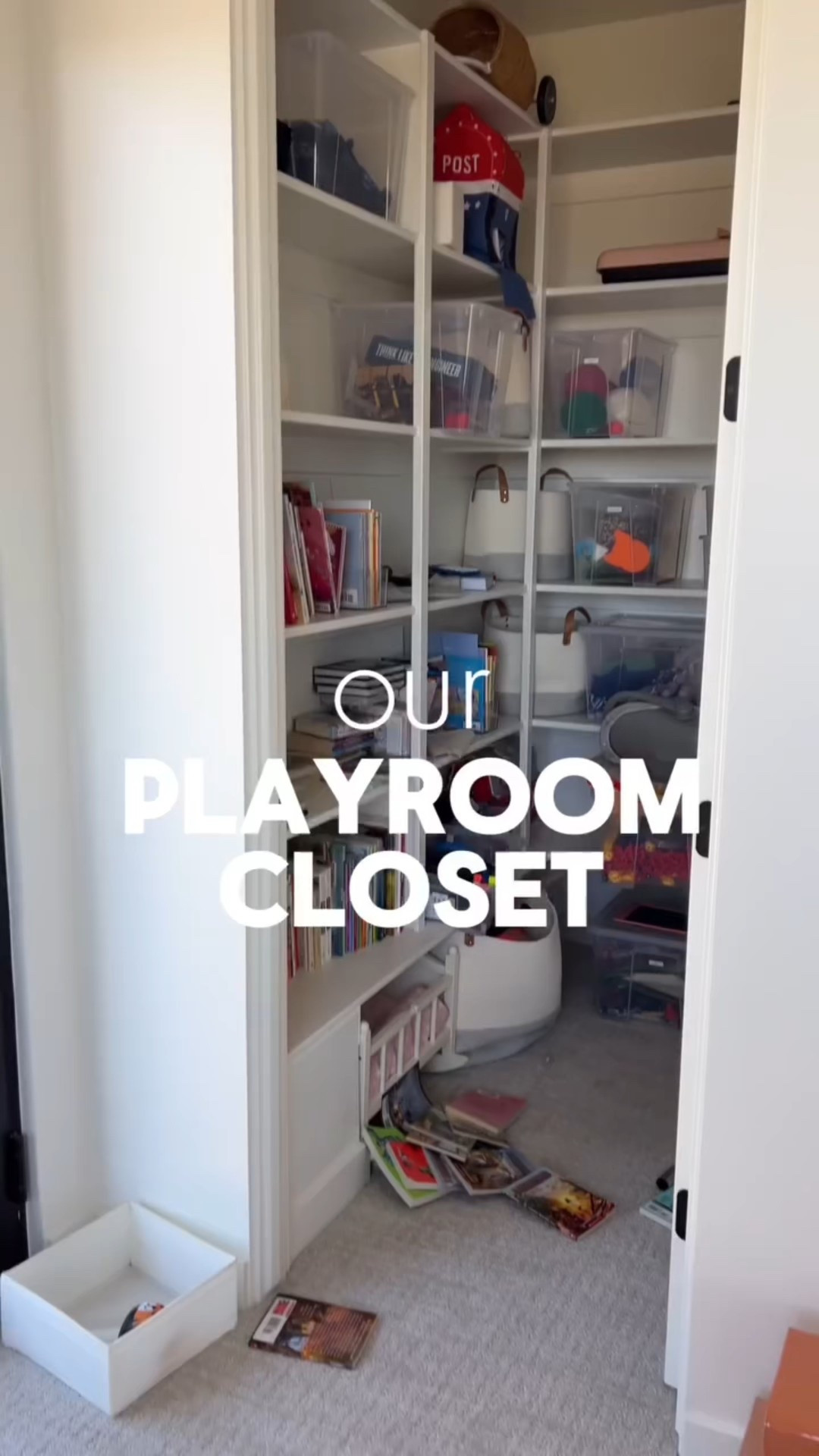 how long do you think the playroom stays this organized?🤣 at least i made it super easy to get everything back to its original location when we have to do it all over again!!

Room refresh, spring cleaning, organization, home organization 

#LTKmomlife #LTKKids #LTKHome