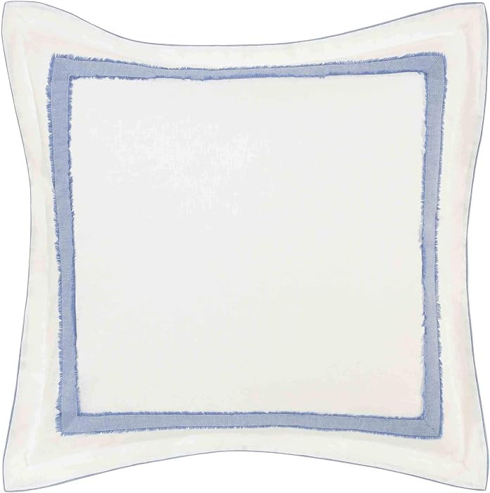 Laura Ashley - European Sham Cover, Faux Linen Decorative Pillow Cover | Amazon (US)