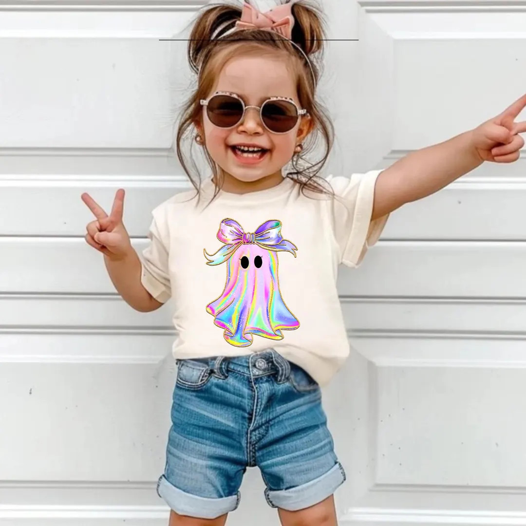 Halloween Girls Ghost Shirt, Cute Toddler Halloween Shirt Boo Girls Shirt Halloween Shirts for To... | Etsy (US)
