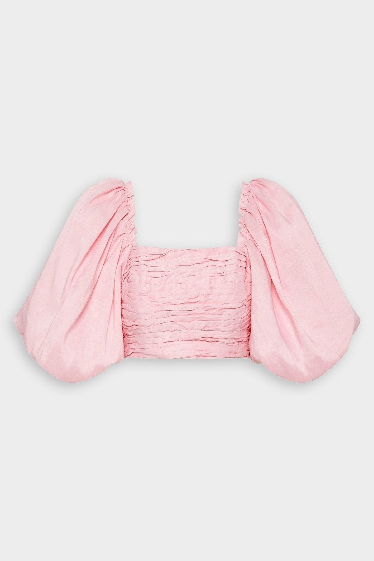 Myriad Puff Sleeve Cropped Top in Rose Pink - 4 US | Shop Olivia