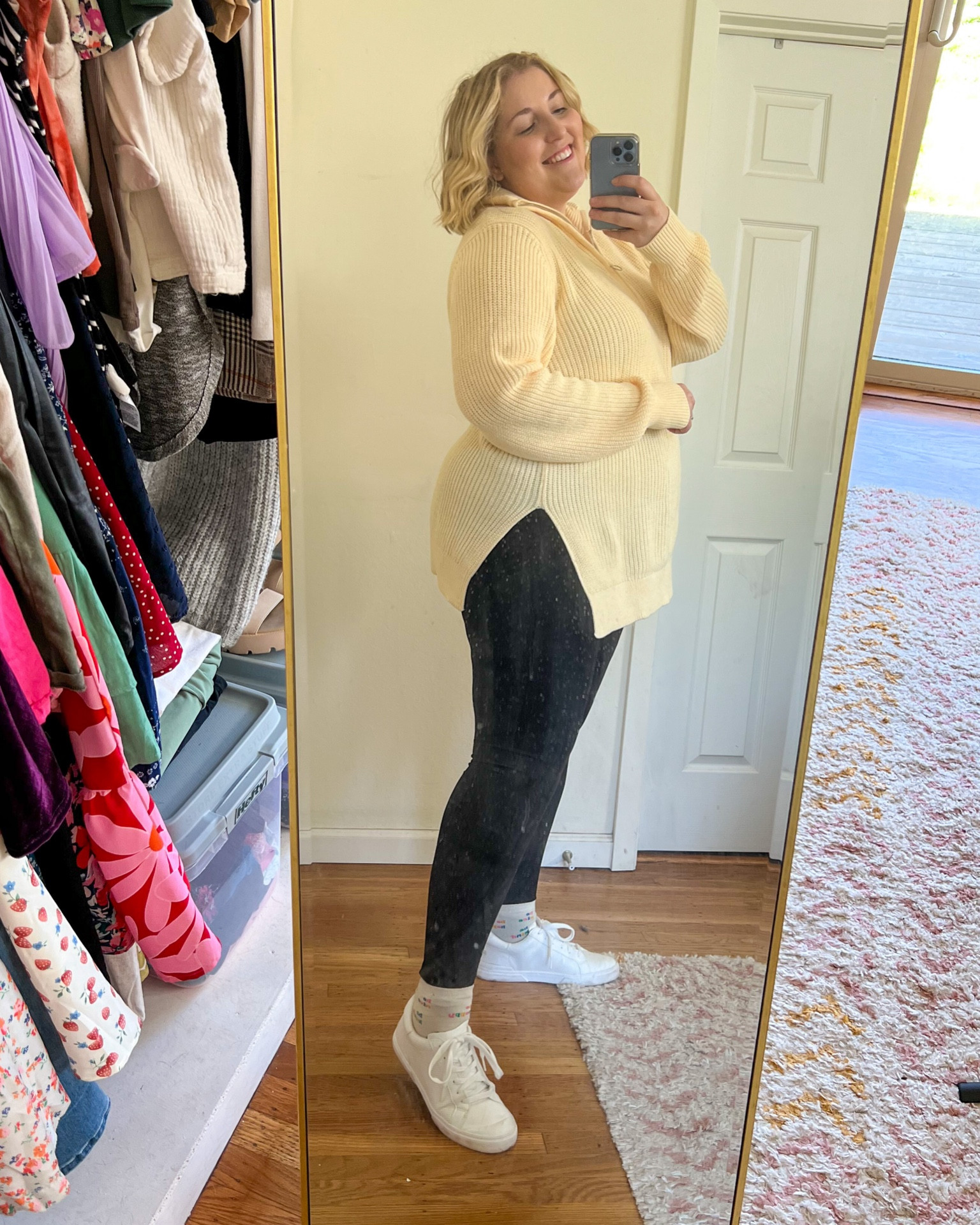 5 days of Amazon fall outfits ☁️✨🍁 Wearing XXL in the sweater, XL in the leggings which come up to 3X! 

#LTKstyletip #LTKSeasonal #LTKplussize