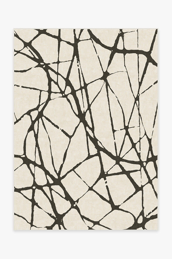 Nina Takesh Marion Black & Ivory Rug | Ruggable