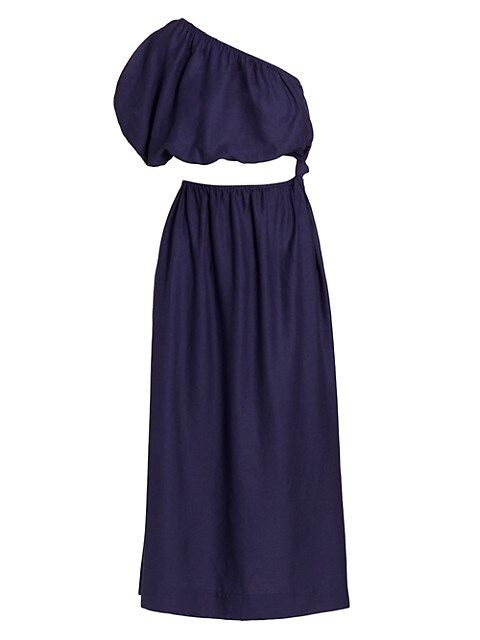 One-Shoulder Midi-Dress | Saks Fifth Avenue