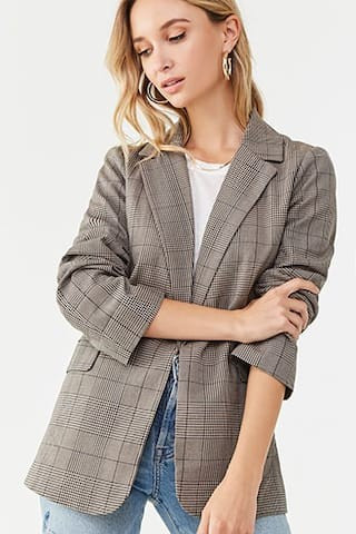 Glen Plaid Blazer | Forever 21 (US)