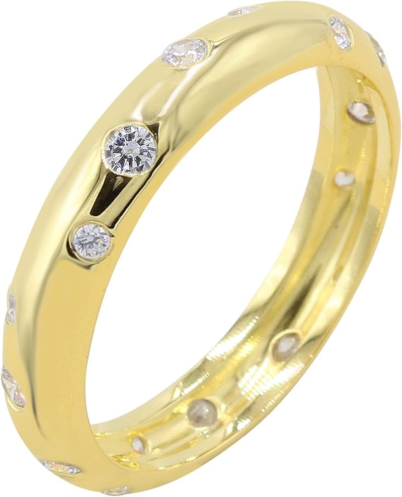 Engagement Ring, Eternity Ring, Diamond Wedding Band, Stacking Ring, Statement Ring, Round Diamon... | Amazon (US)