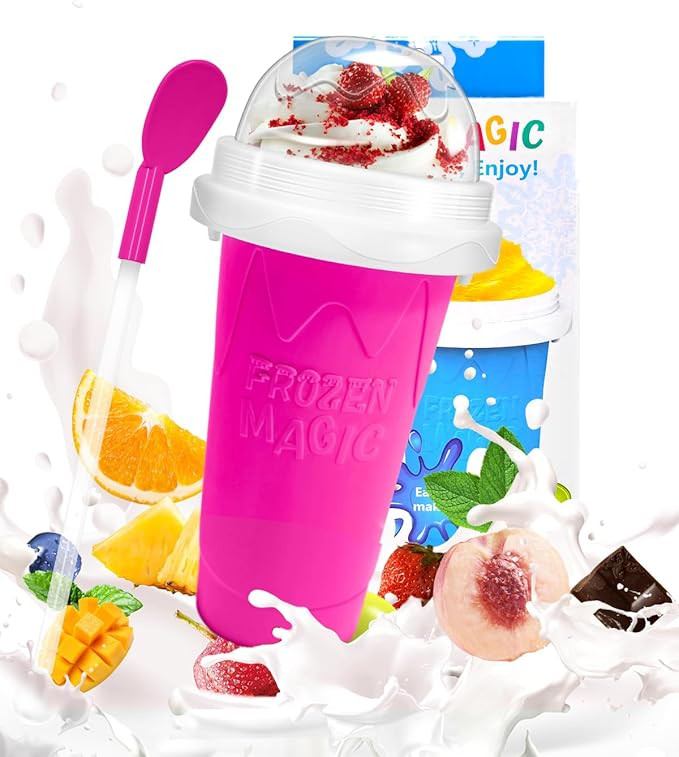 Slushie Cup, DIY Magic Slushy Maker Cups, Portable Slushy Cup for Juices, Milk and Ice Cream Make... | Amazon (US)