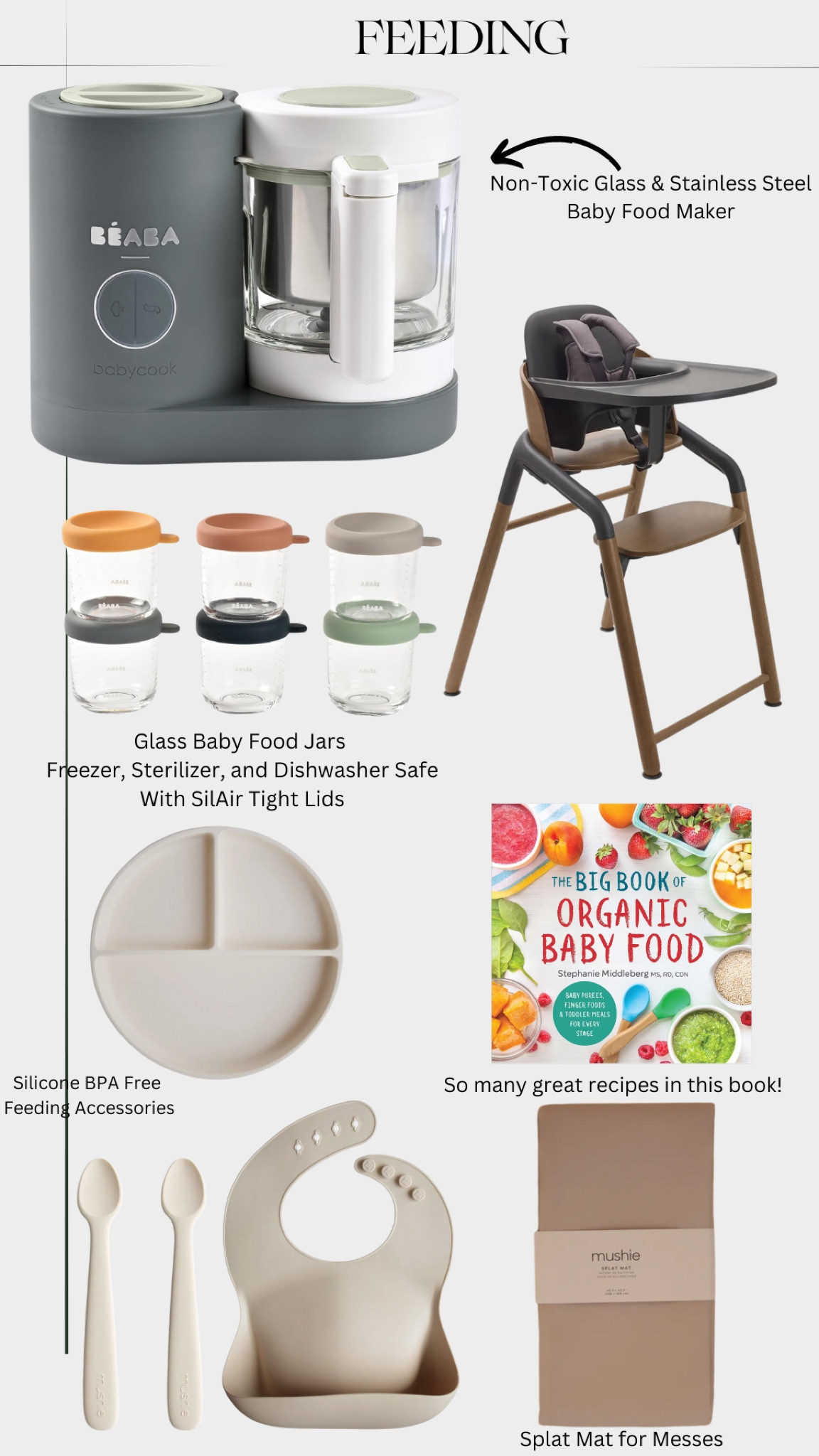 Baby 
Baby feeding
Baby feeding accessories
Baby cookbook
Baby high chair
Baby food maker
Baby food storage glass jars 

#LTKKids #LTKFindsUnder100 #LTKBaby