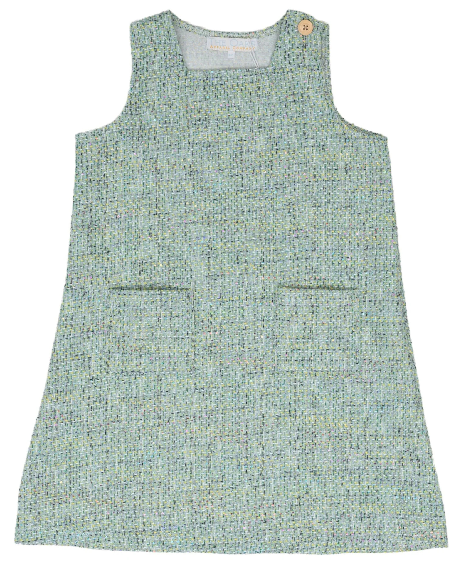Jillian Green Tweed Jumper | The Oaks Apparel Company