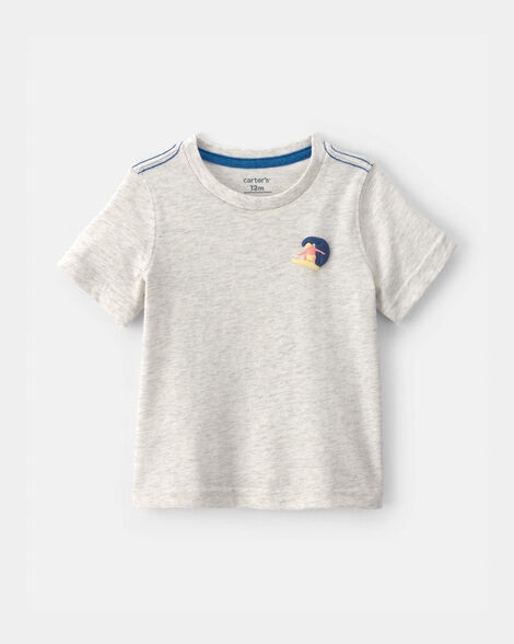 Baby Boy Surfer Graphic Tee - Grey | Carter's Inc