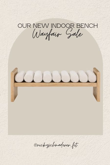 Just purchased this indoor bench from the Wayfair sale! It comes in other colors and sizes—I think it’s so unique!

Home decor 
Home sale
Home finds 


#LTKhome #LTKstyletip #LTKsalealert