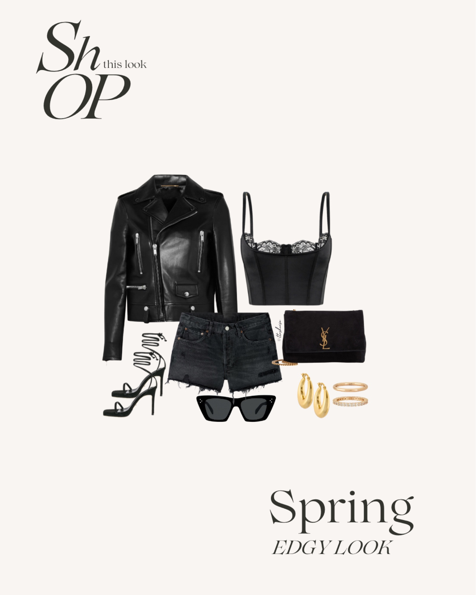 Spring is the perfect time to show off your sense of style. Put on a pair of denim shorts and a biker leather jacket for a cool, edgy look. The combination of denim and leather is a timeless classic that never goes out of style. With the right accessories, you can create a unique and stylish outfit that will turn heads wherever you go. Show off your fashion sense and stand out from the crowd this spring with a denim shorts and biker leather jacket combination 

#LTKSeasonal #LTKfit #LTKstyletip