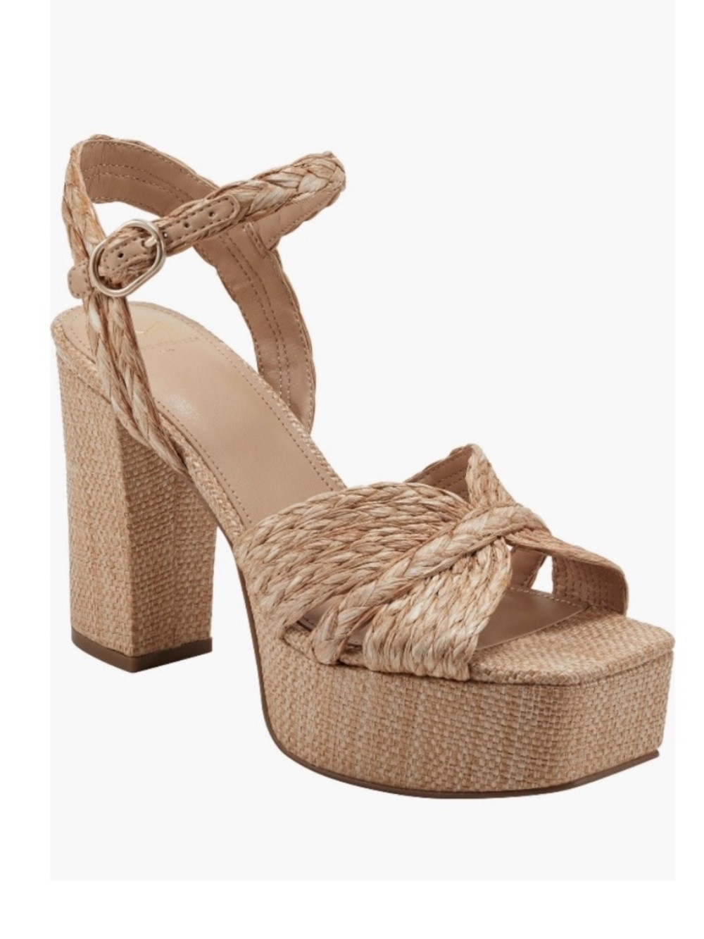 Marc Fisher Chela Platform Raffia Heels | Poshmark