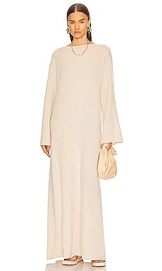 Helsa Boden Cashmere Maxi Dress in Heather Oatmeal from Revolve.com | Revolve Clothing (Global)