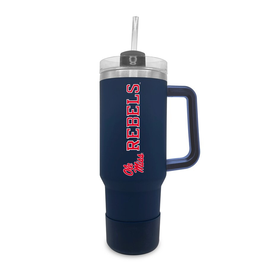 Ole Miss Rebels 40oz. Stainless Tumbler with Handle & Removable Straw | Fanatics