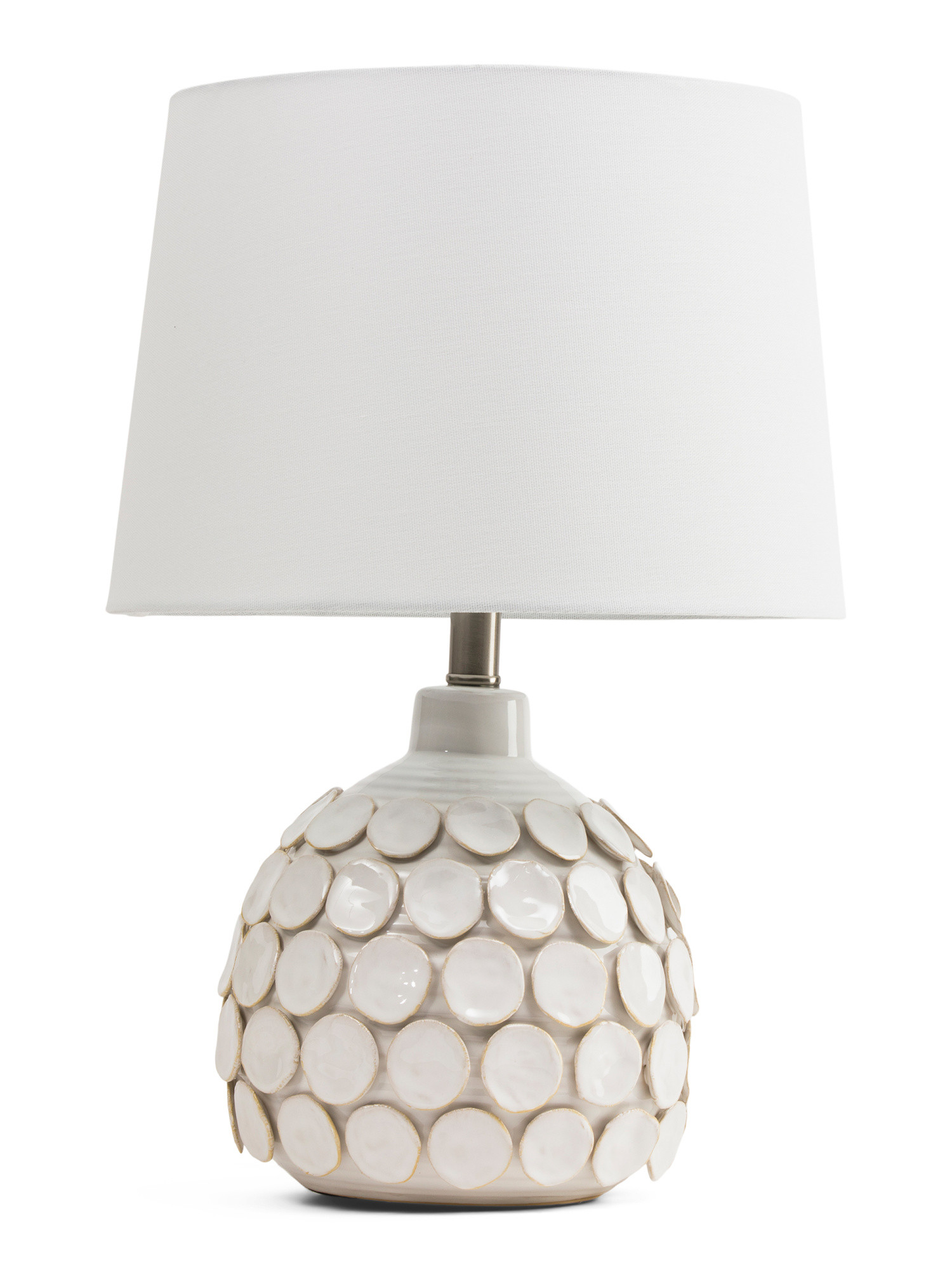 22.5 Dots Textured  Ceramic Pot Table Lamp | TJ Maxx