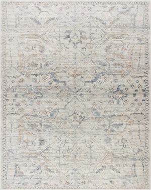 Marlene Damask Off White & Blue Area Rug - Livabliss x Becki Owens | Boutique Rugs