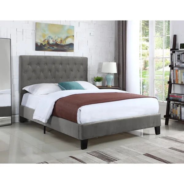 Kayden Tufted Upholstered Low Profile Standard Bed | Wayfair Professional