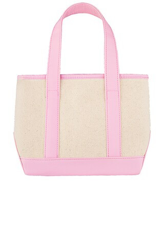 Stoney Clover Lane Canvas Mini Shopper Tote in Flamingo from Revolve.com | Revolve Clothing (Global)