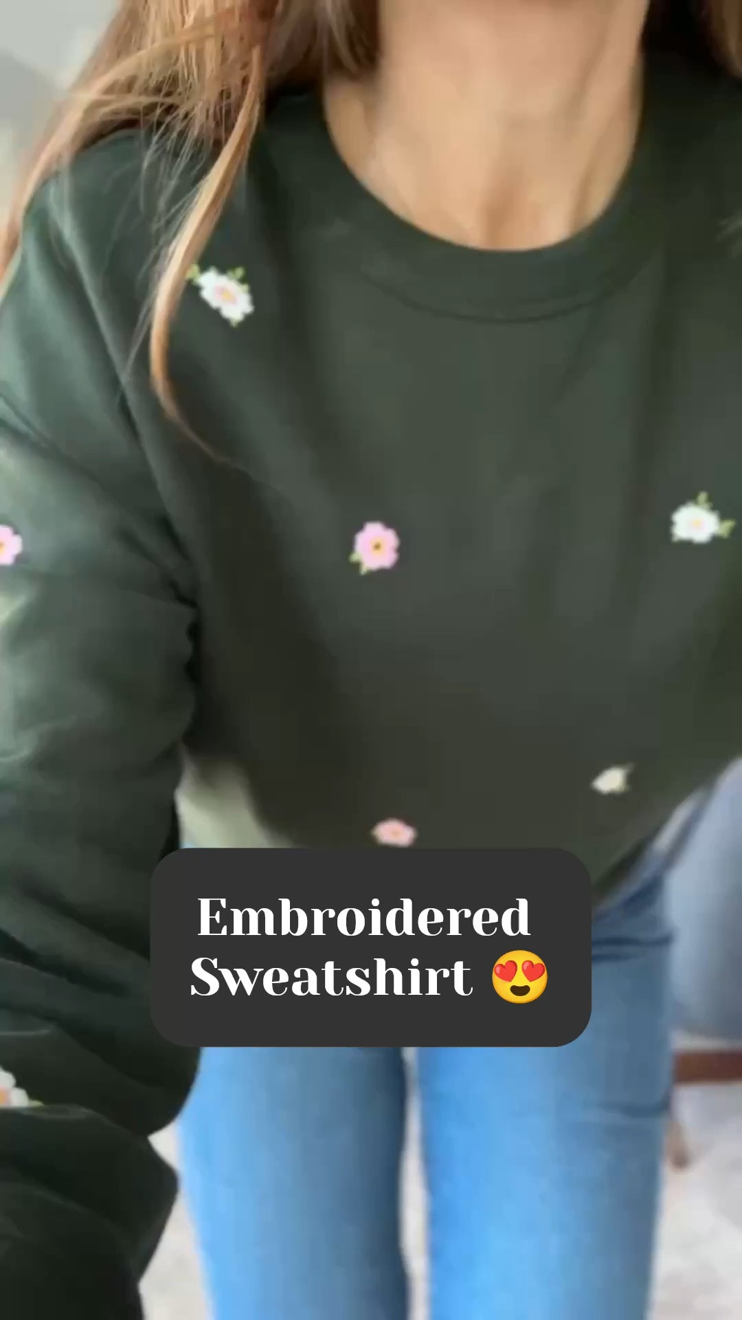 $25 @Walmart sweatshirt that is embroidered! Comes in 2 colors! I am in my true size small
