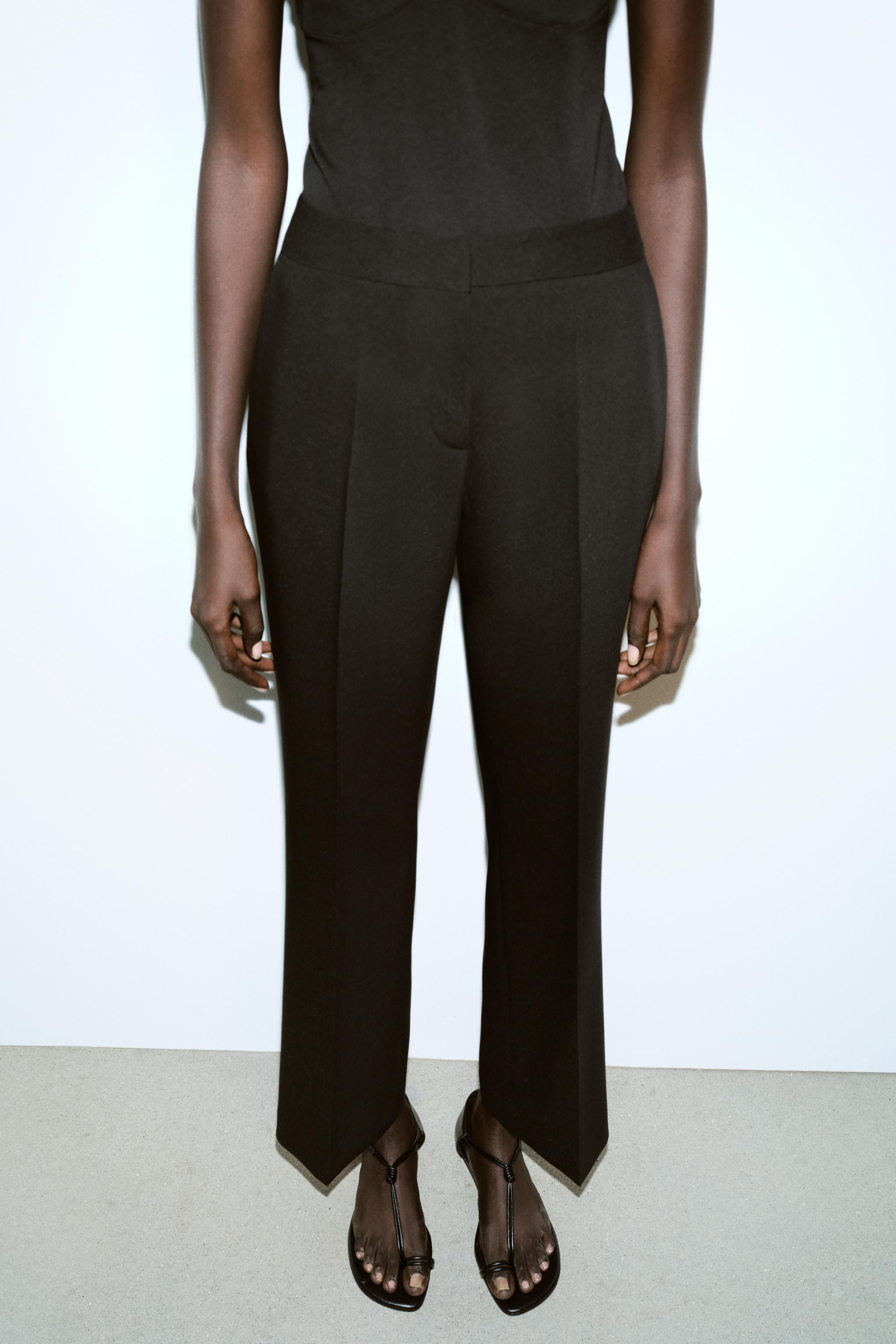 HIGH-WAISTED STRAIGHT LEG PANTS | Zara US