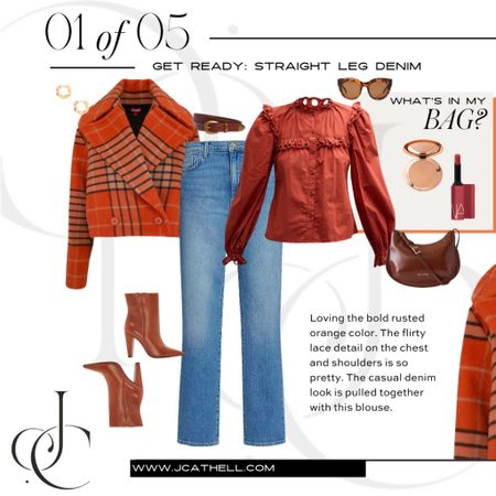 How gorgeous is the color of this top from Neiman Marcus? It's so vibrant! 

Fall, fall looks, light layers, boots, plaid 

#LTKitbag #LTKstyletip #LTKover40