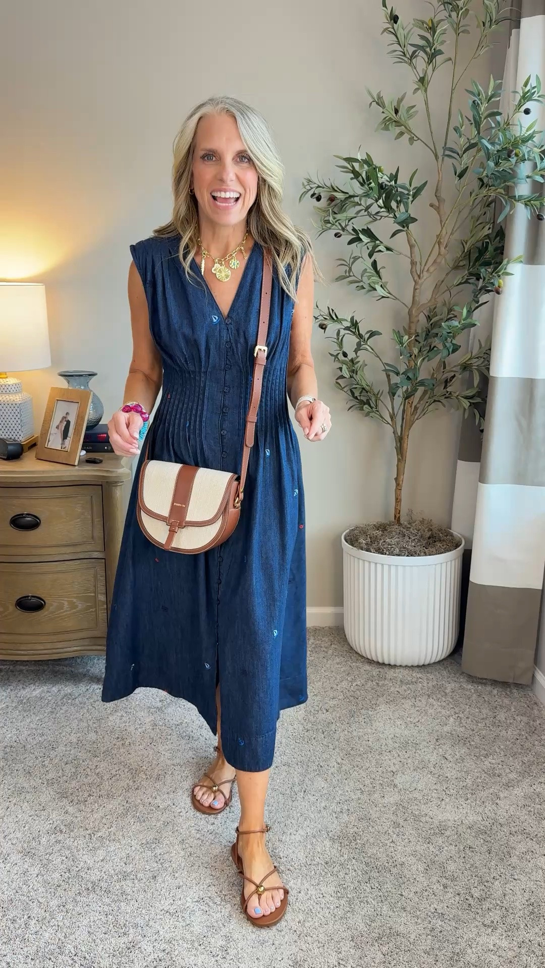 Walmart denim dress for the win. Wearing XS
Summer outfits, workwear, teacher looks.

#LTKootd #LTKOver40 #LTKgrwm