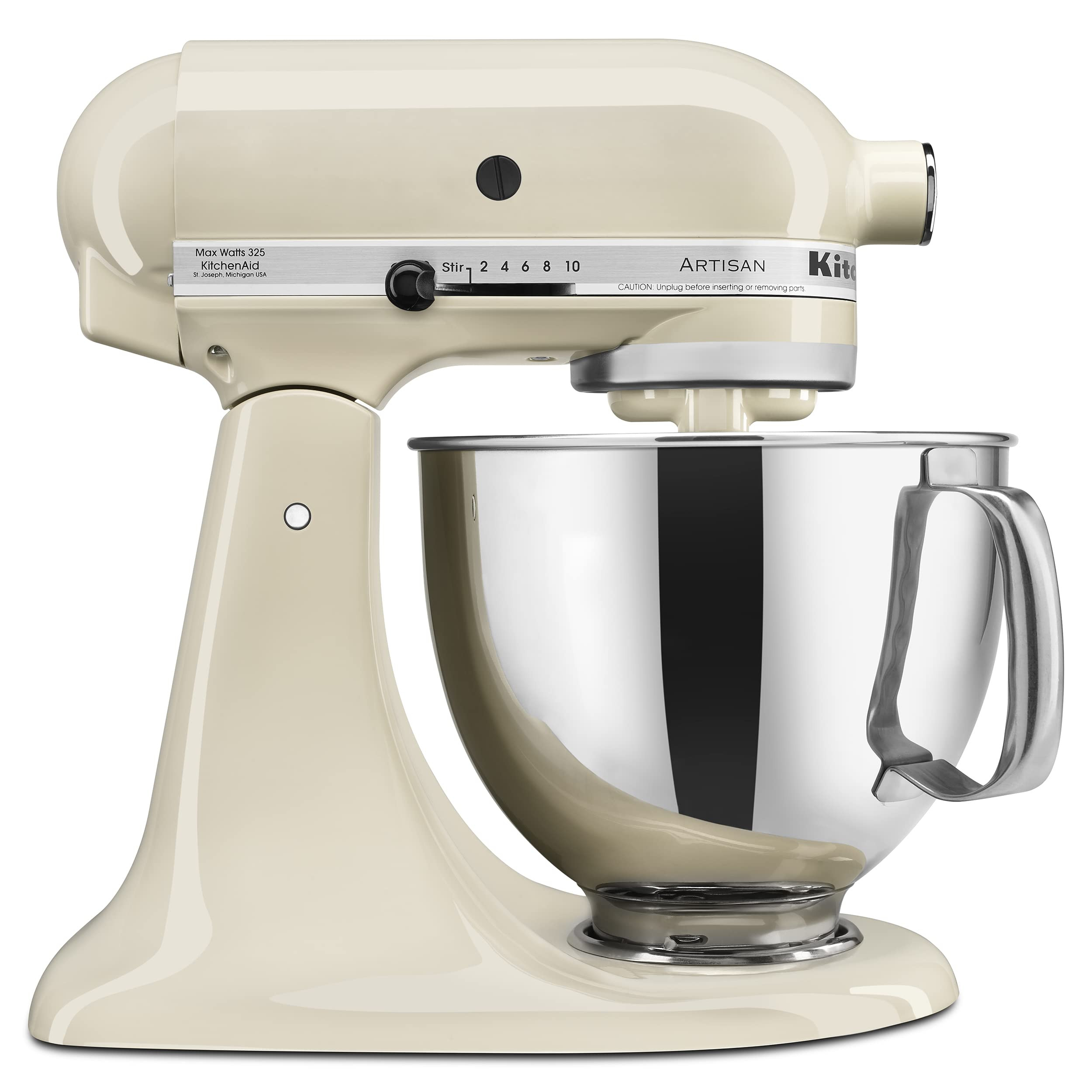 KitchenAid Artisan Series 5 Quart Tilt Head Stand Mixer with Pouring Shield KSM150PS, Almond Crea... | Amazon (US)
