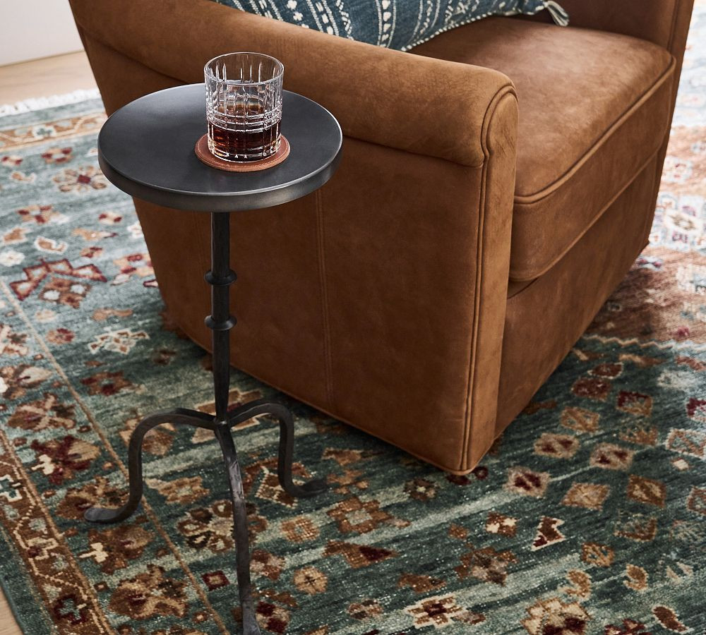 Charleston Round Iron Accent Table | Pottery Barn (US)