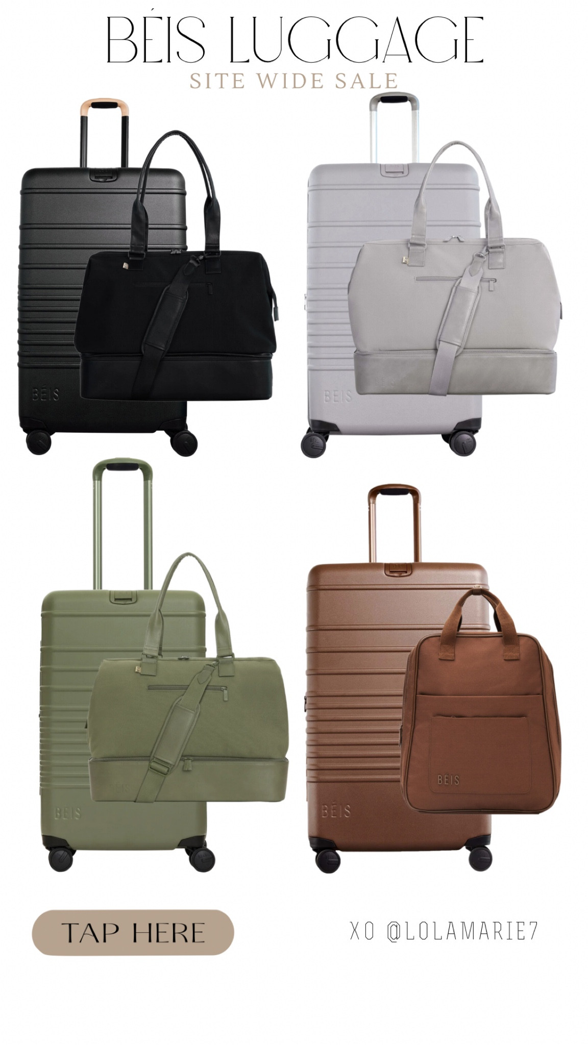 Béis Travel is 30% off site wide!! Great gift idea for the travel lovers on your list! 

#beis #travel #sale #luggage 

#LTKSaleAlert #LTKCyberWeek #LTKGiftGuide