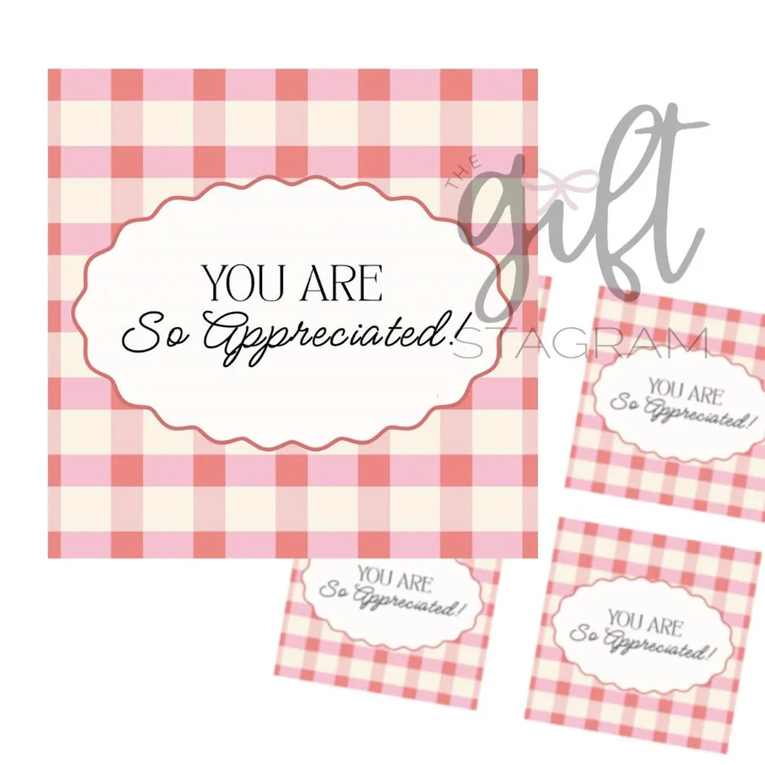 You Are so Appreciated! Gift Tag | DIGITAL DOWNLOAD | Teacher Appreciation Gift Tag | Teacher Gif... | Etsy (US)