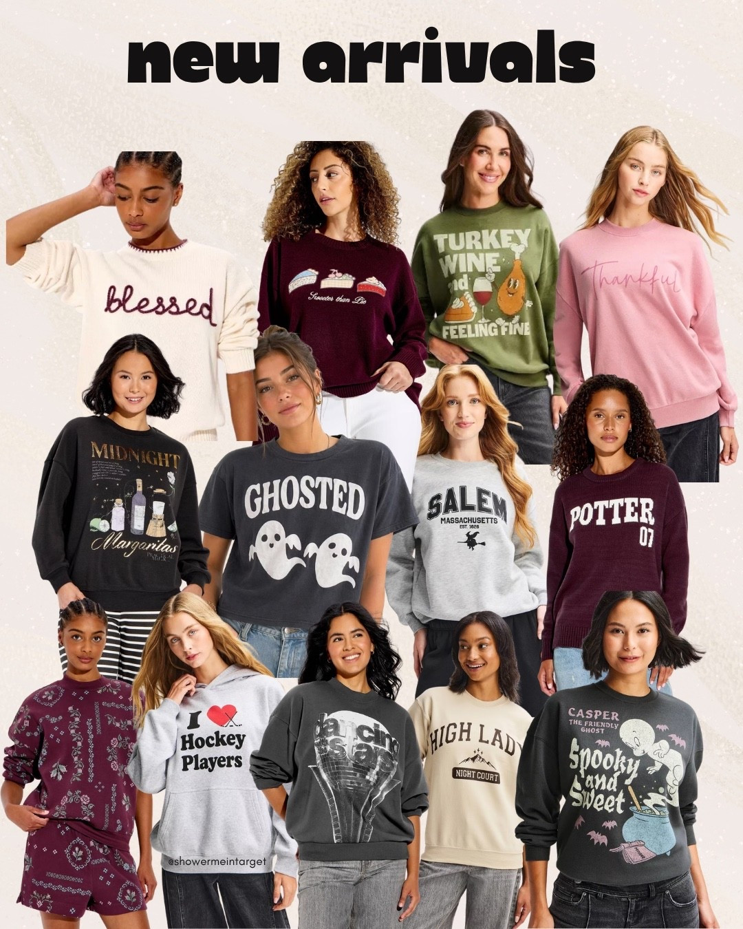 New fall graphic arrivals you’ll want to see 🍂🎃 From Halloween graphic tees to Thanksgiving shirts and cute seasonal styles, these are perfect for all the fall plans coming up.

Whether you’re looking for a Halloween outfit, Thanksgiving outfit, cozy fall graphic tee, or an easy seasonal top to wear all month long, there are so many good options in this new fall collection.

I linked all of these fall graphic finds in my LTK so you can shop them in one place. Save this for your next Target run, share it with someone who needs a fall tee, and follow for more new Target arrivals, fall fashion finds, holiday shopping, and gift ideas.

#TargetFinds #TargetStyle #FallFinds #HalloweenShirt #ThanksgivingOutfit #FallFashion #GraphicTees #HolidayShopping

@Target

#LTKSeasonal #LTKootd