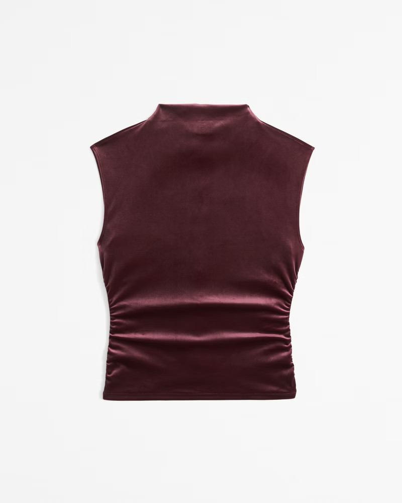 Women's The A&F Paloma Velvet Top | Women's Tops | Abercrombie.com | Abercrombie & Fitch (US)