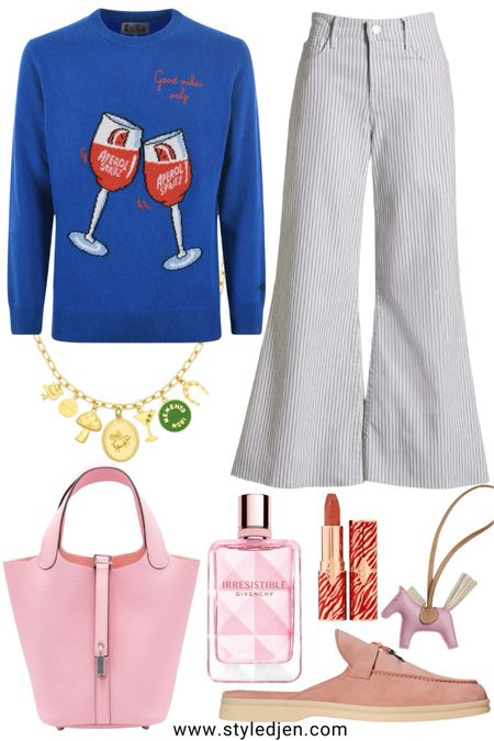 Cute outfit idea - stripe pants, Loro piana mules, aperol spritz sweater



#LTKSeasonal #LTKfindsunder50 #LTKfindsunder100