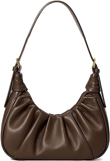 PS PETITE SIMONE Mini Purse Ruched Shoulder Bag for Women Chic Pouch Bag Vintage Handbag Mini Pur... | Amazon (US)
