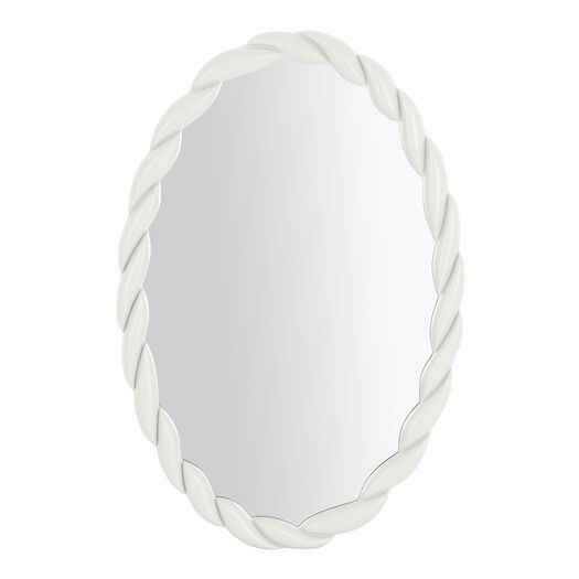 Oval Cream Rope Wall Mirror by World Market | World Market