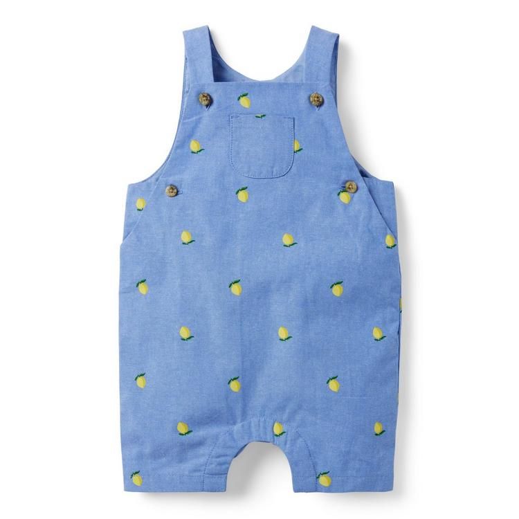 Baby Lemon Oxford Overall | Janie and Jack